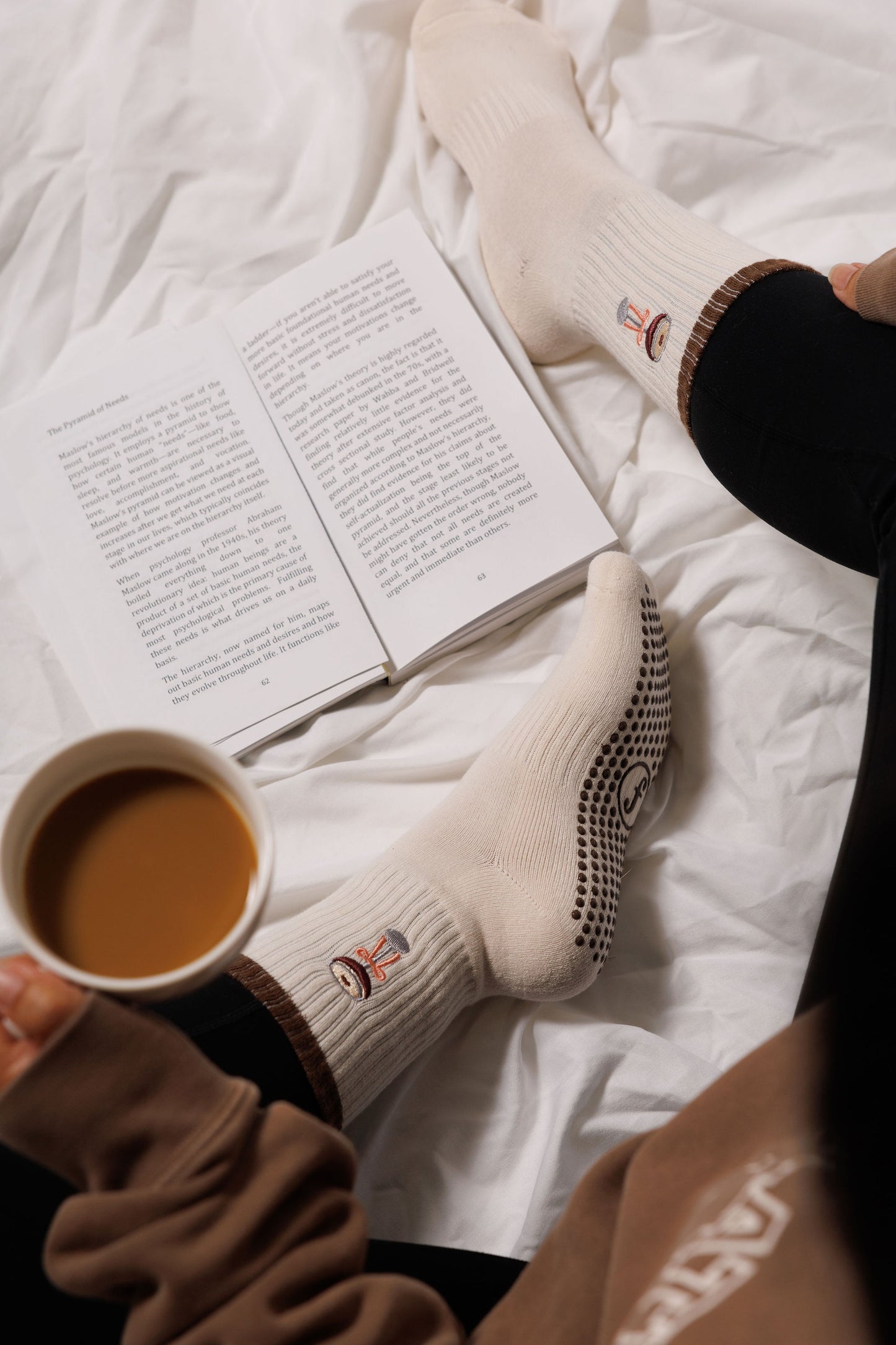 Espresso Martini – Short Crew Grip Socks - Fall Collection