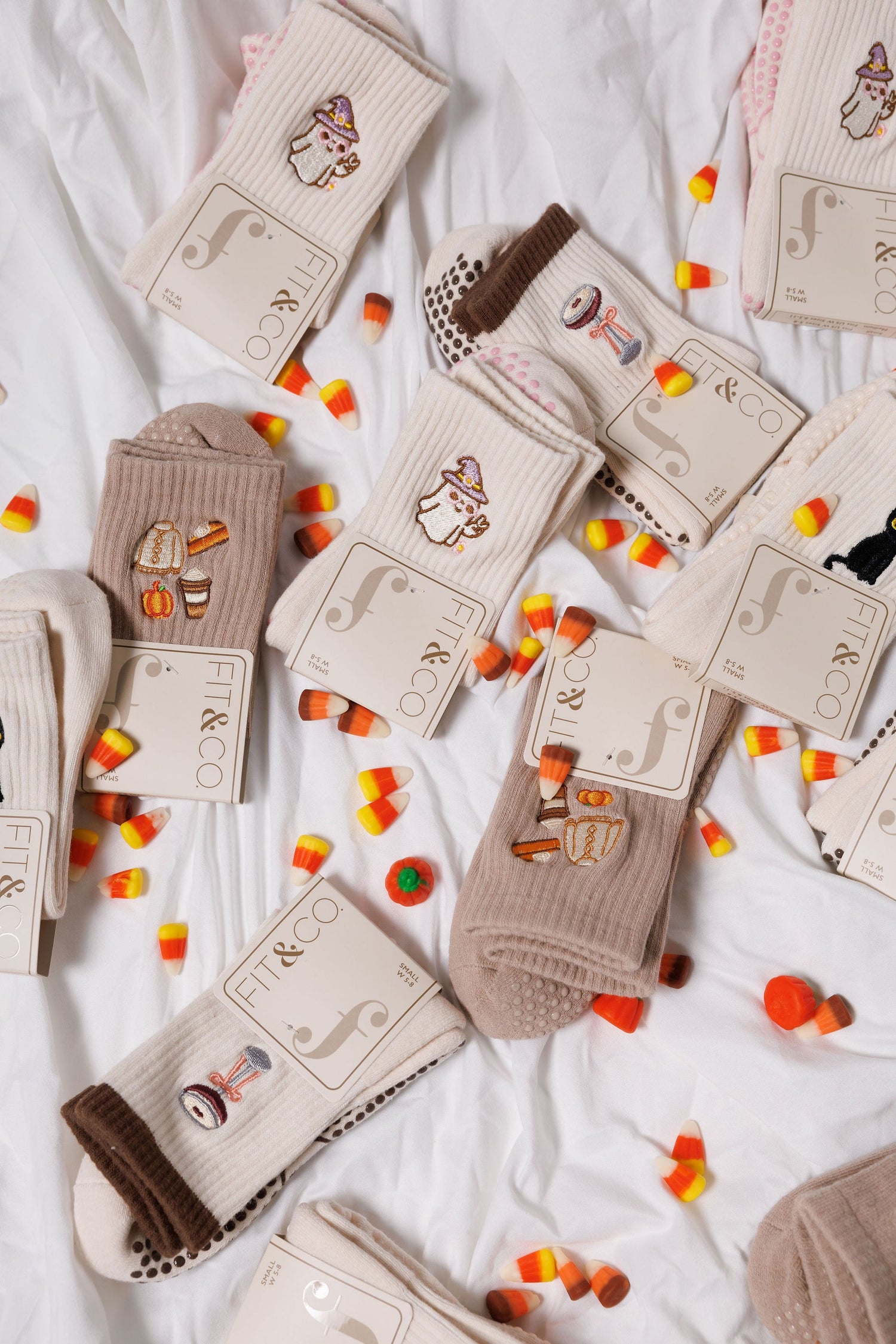 Fall Collection (Limited Stock) - Short Crew Pilates Grip Socks