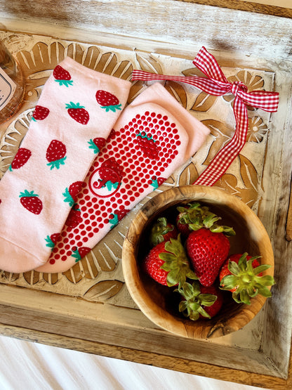 Strawberry Shortcake Pilates Grip Socks - Ankle