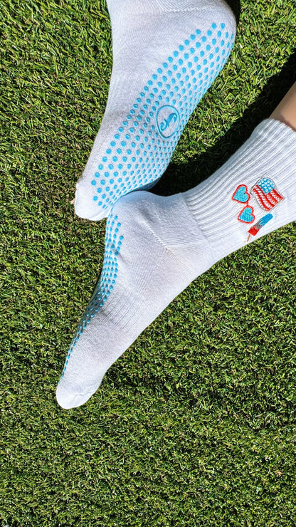 'Merica Short Crew Grip socks