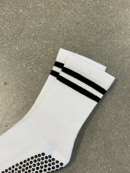 Essentials White Grippy Socks - Fit & CO