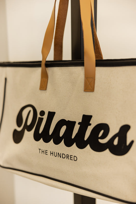 Pilates Hundred/Vibes Canvas Bag