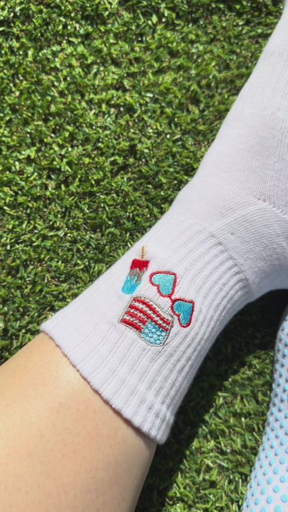 'Merica Short Crew Grip socks
