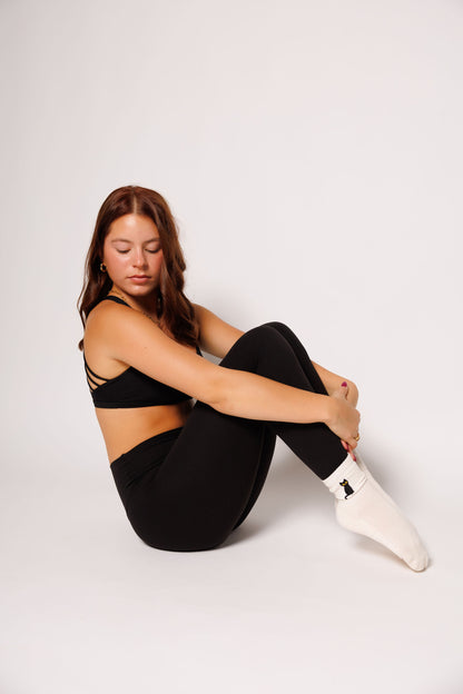 Black Cat – Short Crew Grip Socks - Fall Collection