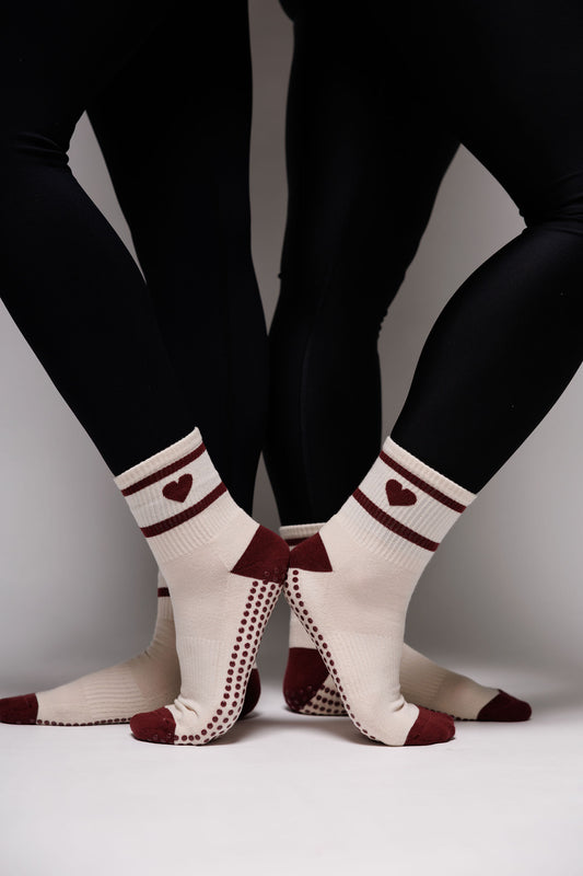 Red Velvet Heart Short Crew